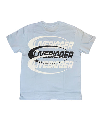 LIVEBIGGER sky blue T-shirt