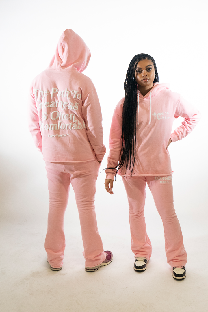 Flare Pink Sweatsuit Set – Biggerthanlifeapperal.com